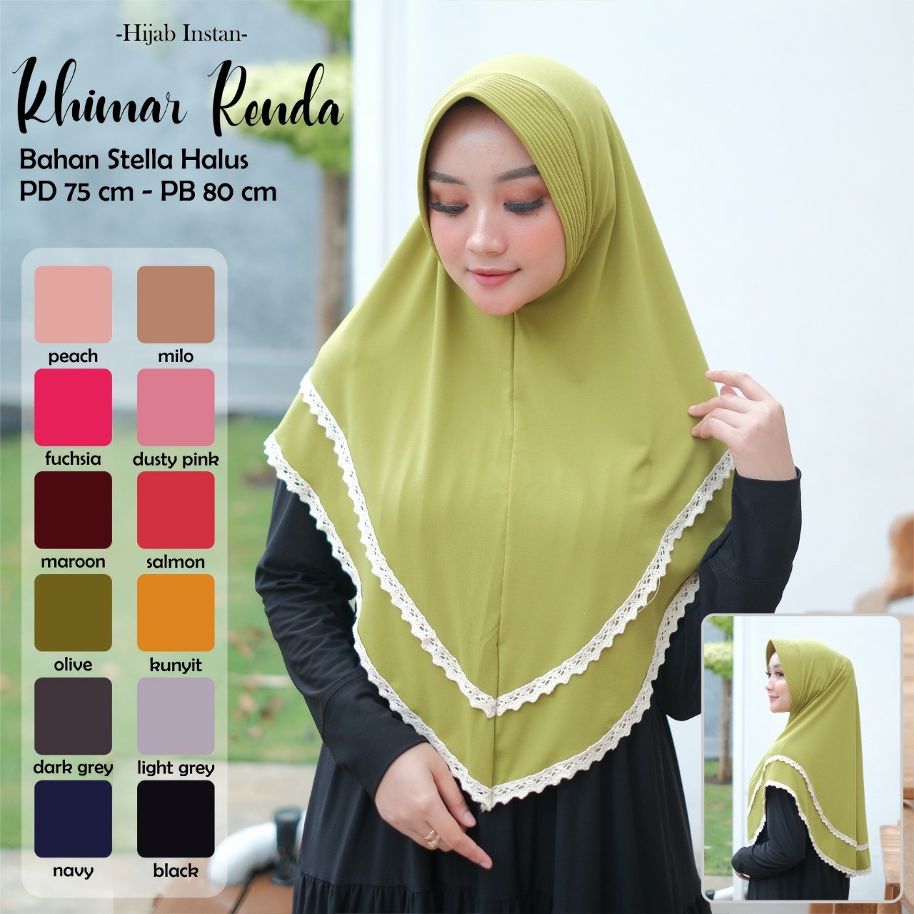 Khimar Renda