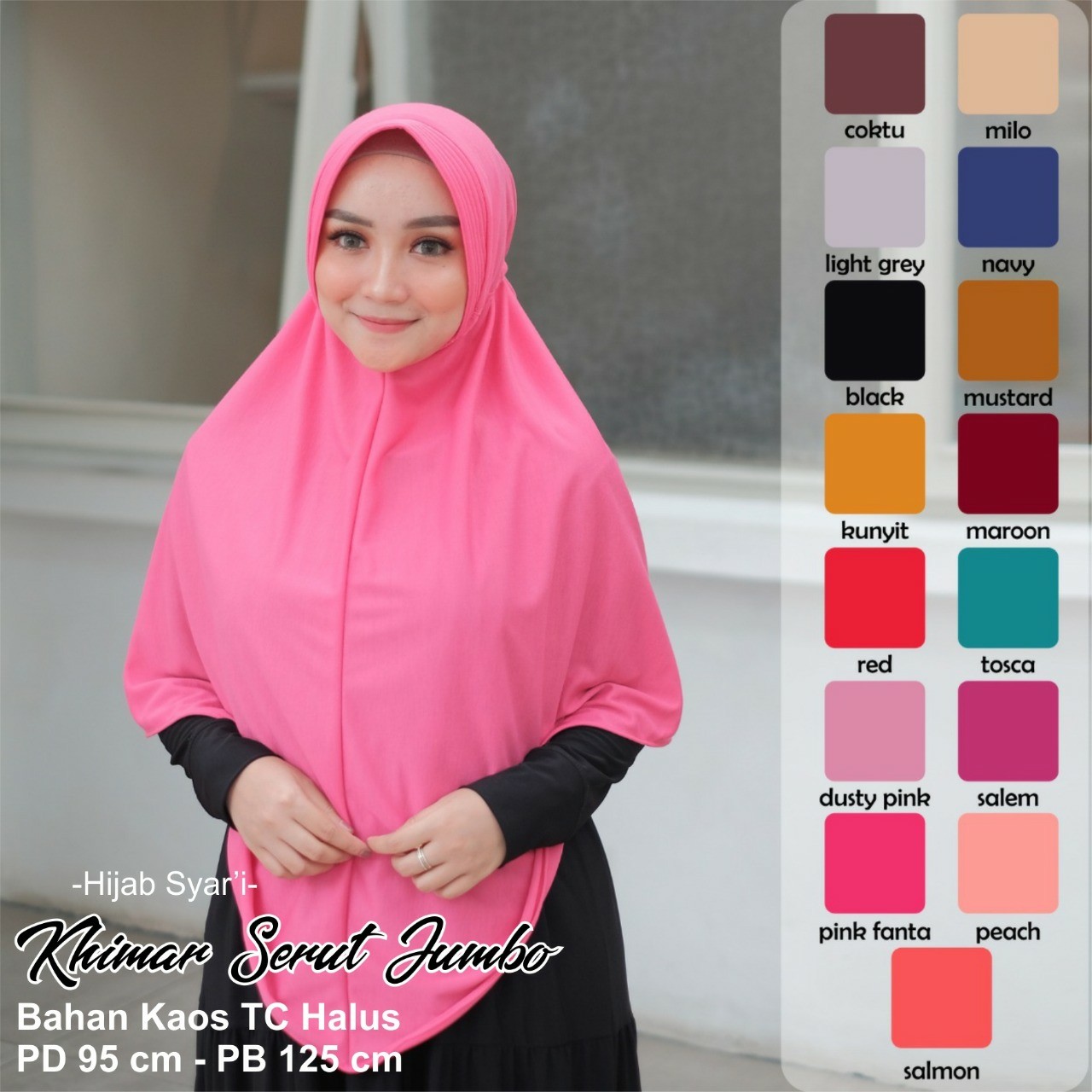 Khimar Serut Jumbo