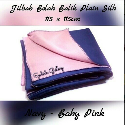 Khimar Twotone Plain Silk 