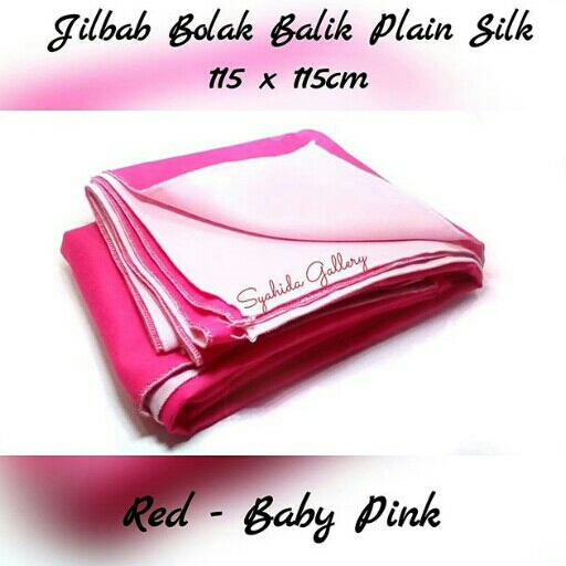 Khimar Twotone Plain Silk 