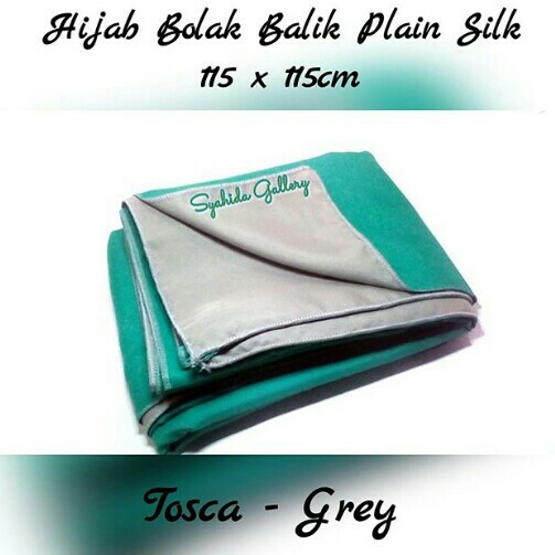 Khimar Twotone Plain Silk 