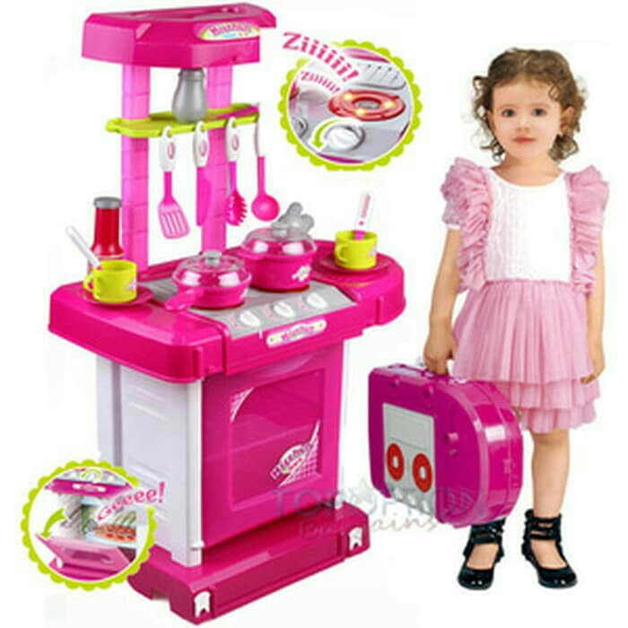 Kitchen Set Koper Mainan Anak Masak-Masakan Mini