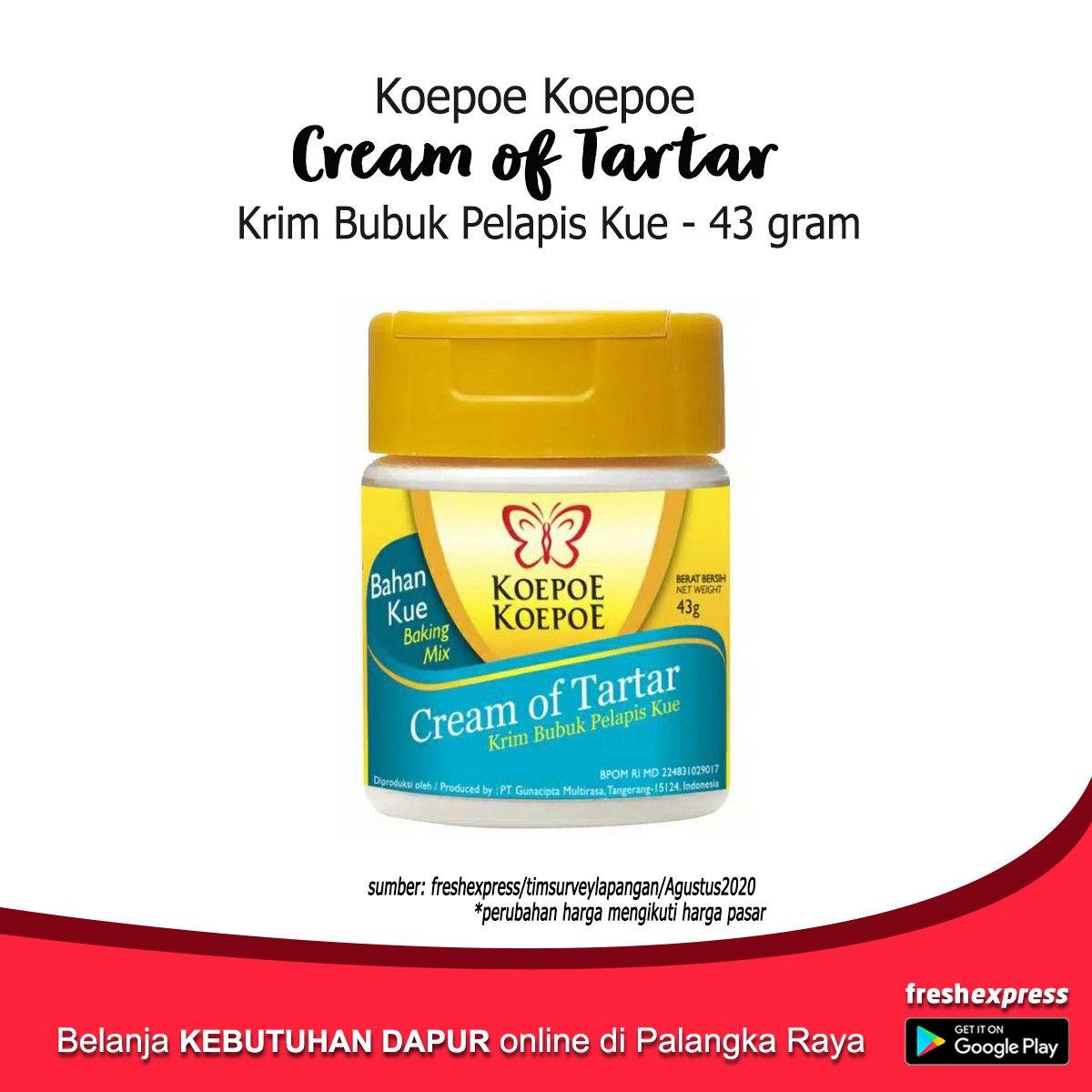 KoepoE Koepoe Cream Tartar 43 Gram