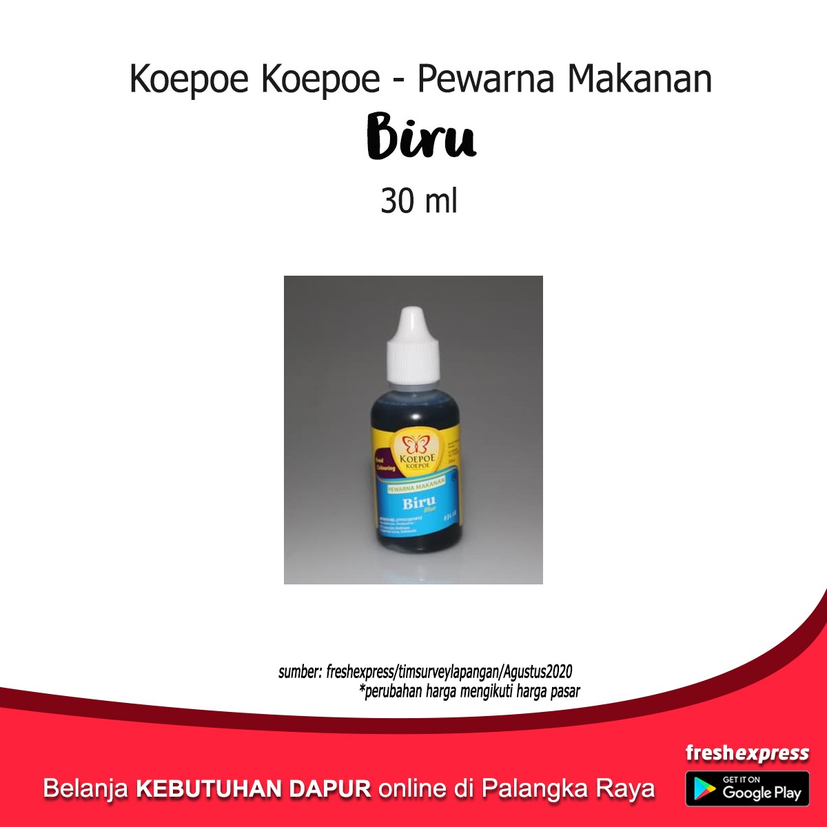 Koepoe Pewarna Biru 30 Ml