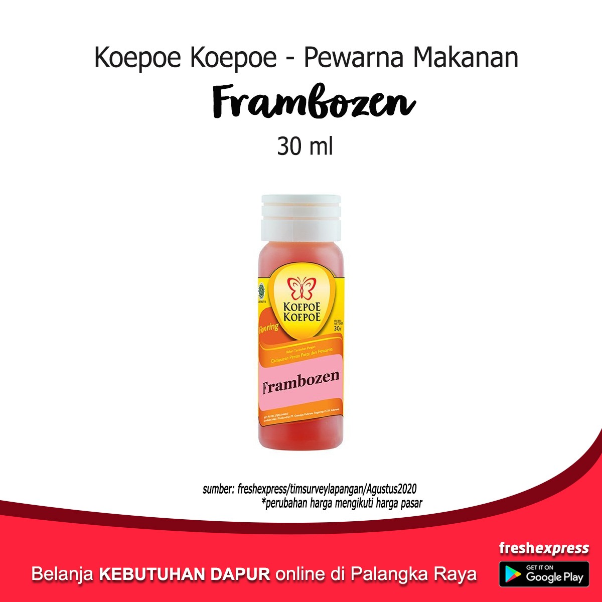 Koepoe Pewarna Frambozen