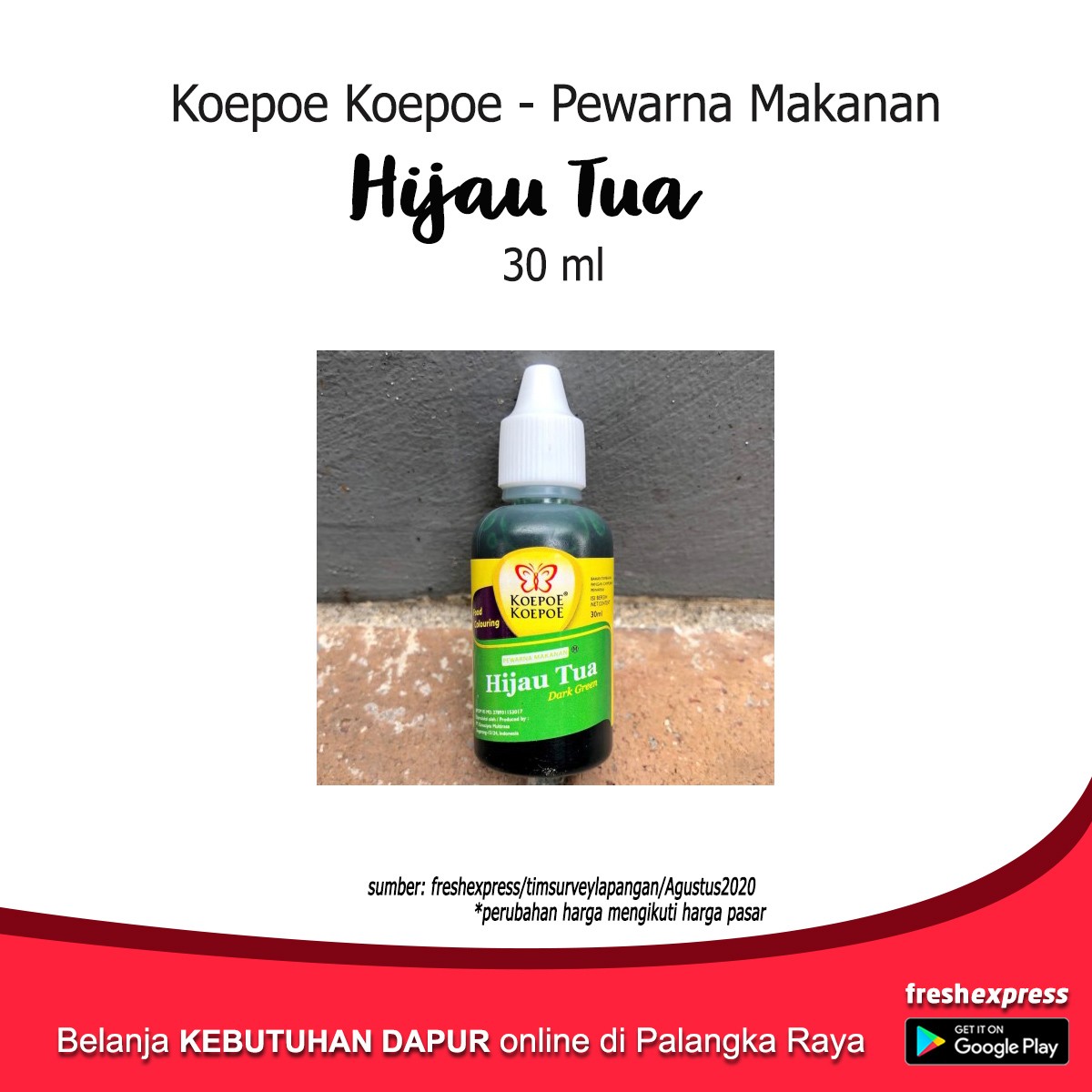 Koepoe Pewarna Hijau Tua 30 Ml