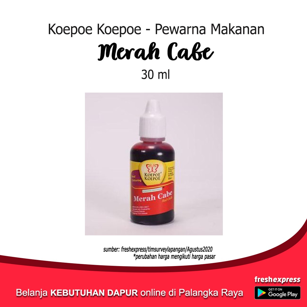 Koepoe Pewarna Merah Cabe 30 Ml