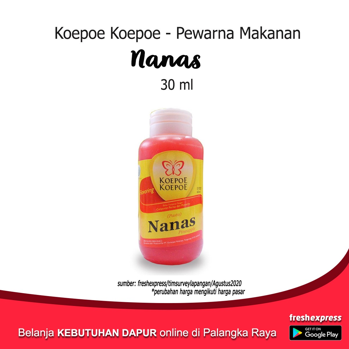 Koepoe Pewarna Nanas 30 Ml