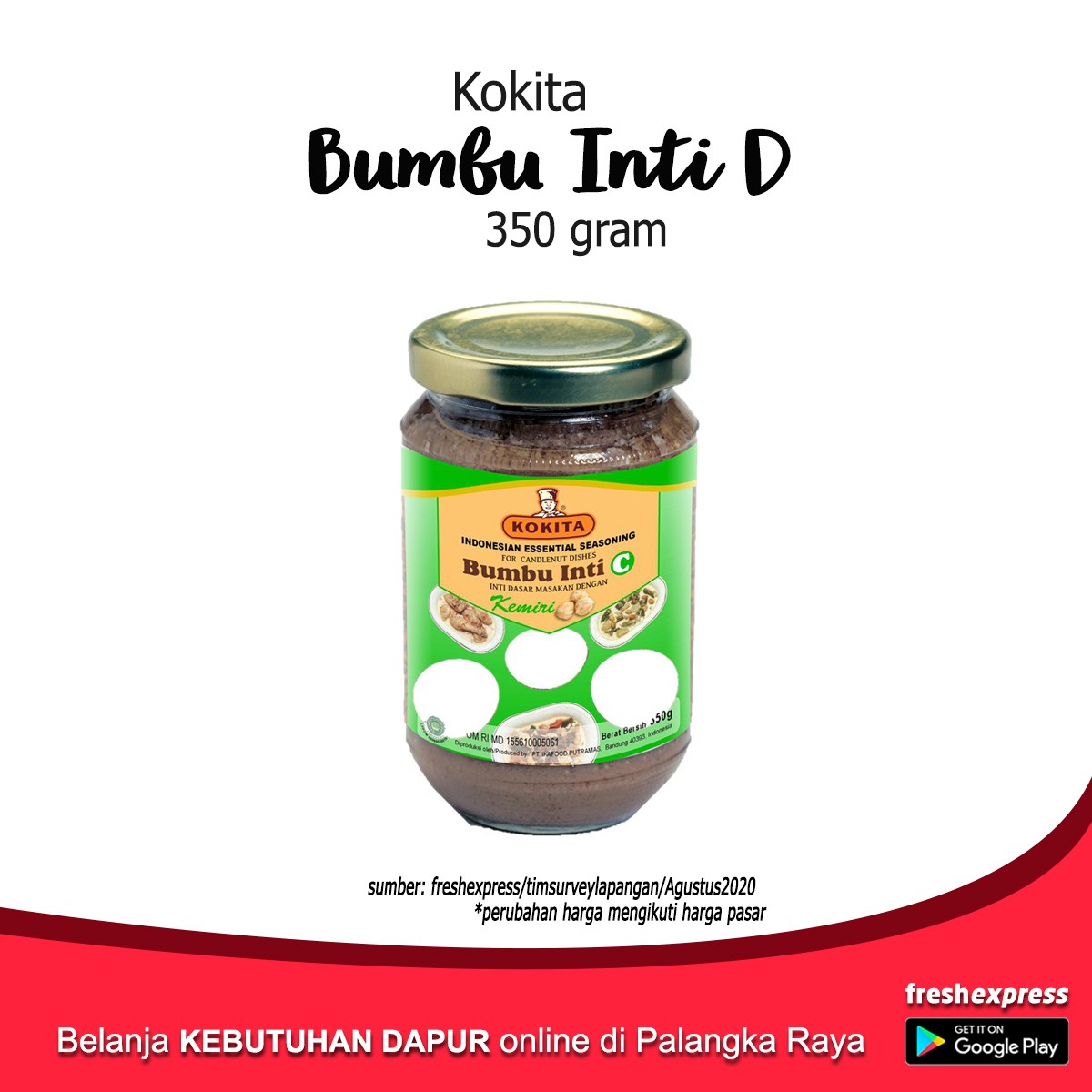 Kokita Bumbu Inti D 350 Gram