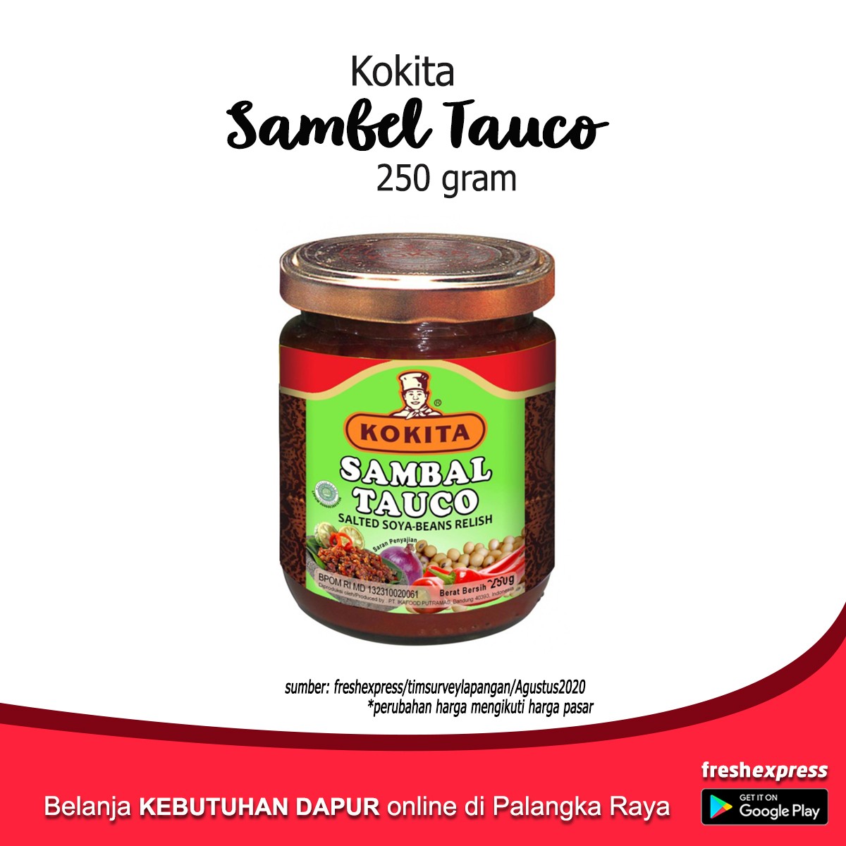 Kokita Sambal Tauco 250 Gram