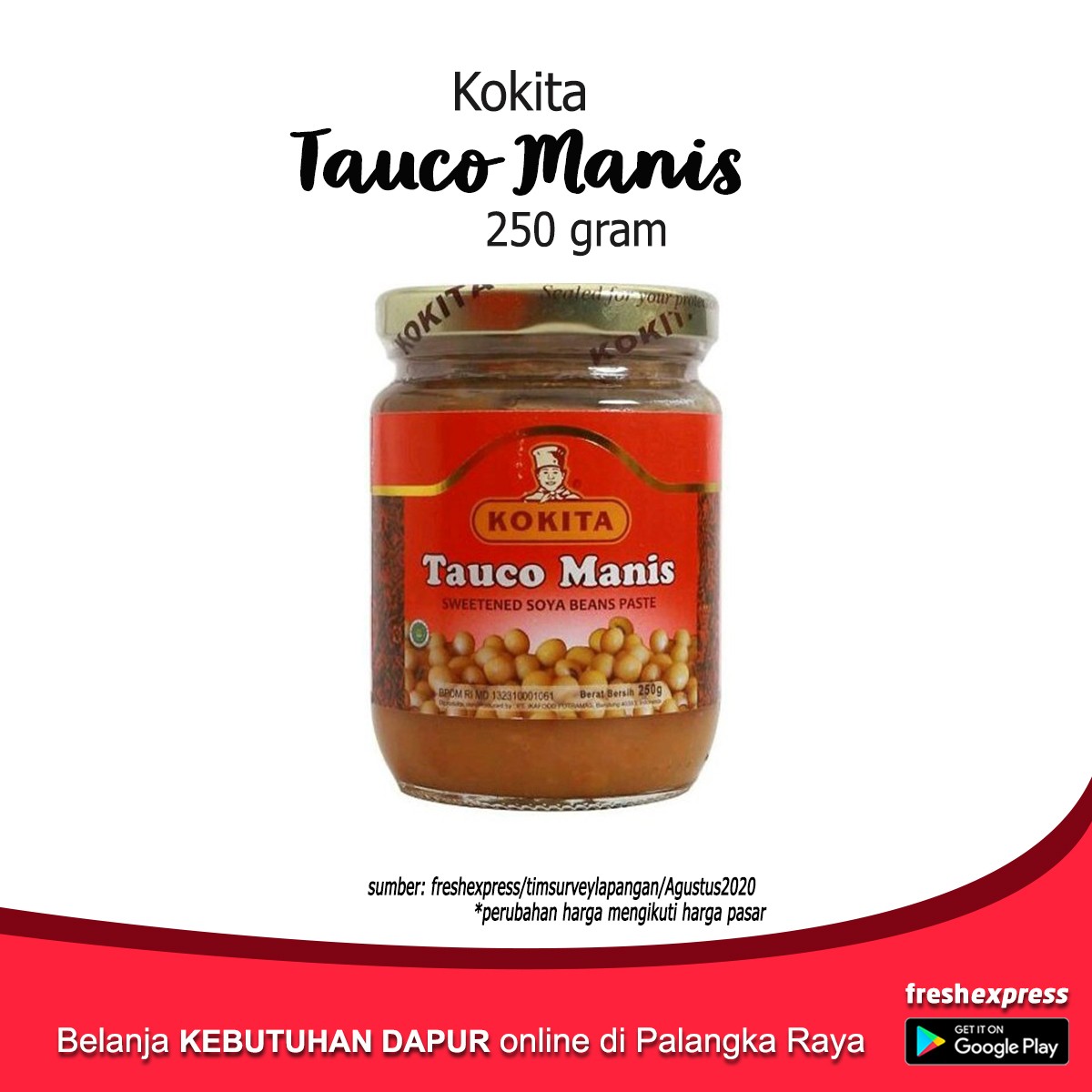 Kokita Tauco Manis 250 Gram