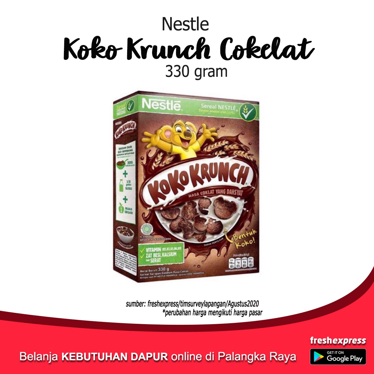 Koko Krunch Cokelat 330 Gram