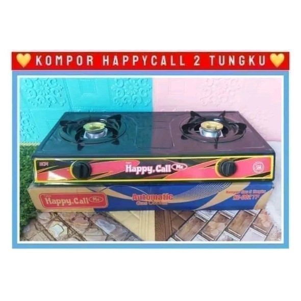Kompor Gas Happy Call Dua Tungku HCM HC-002TF