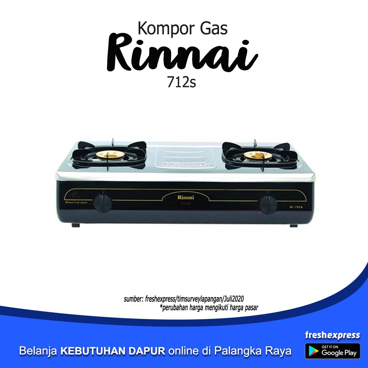 Kompor Gas Rinnai 712s