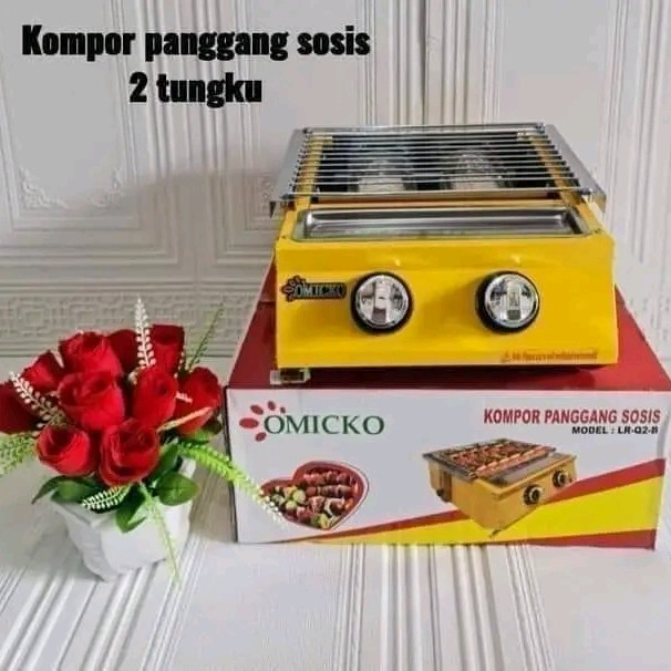 Kompor Panggang Sosis Omicko 2 Tungku