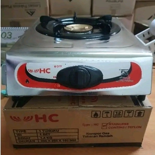 Kompor gas HC 1 tungku stainless