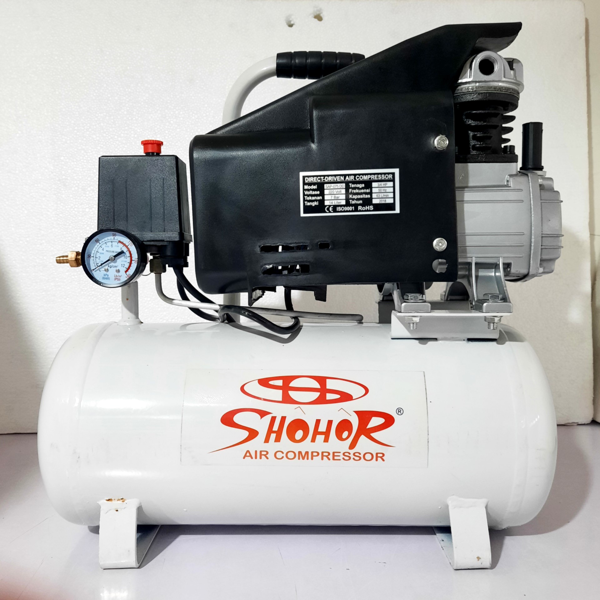 Kompresor Portabel 14L Shohor SAP-075 DD 2