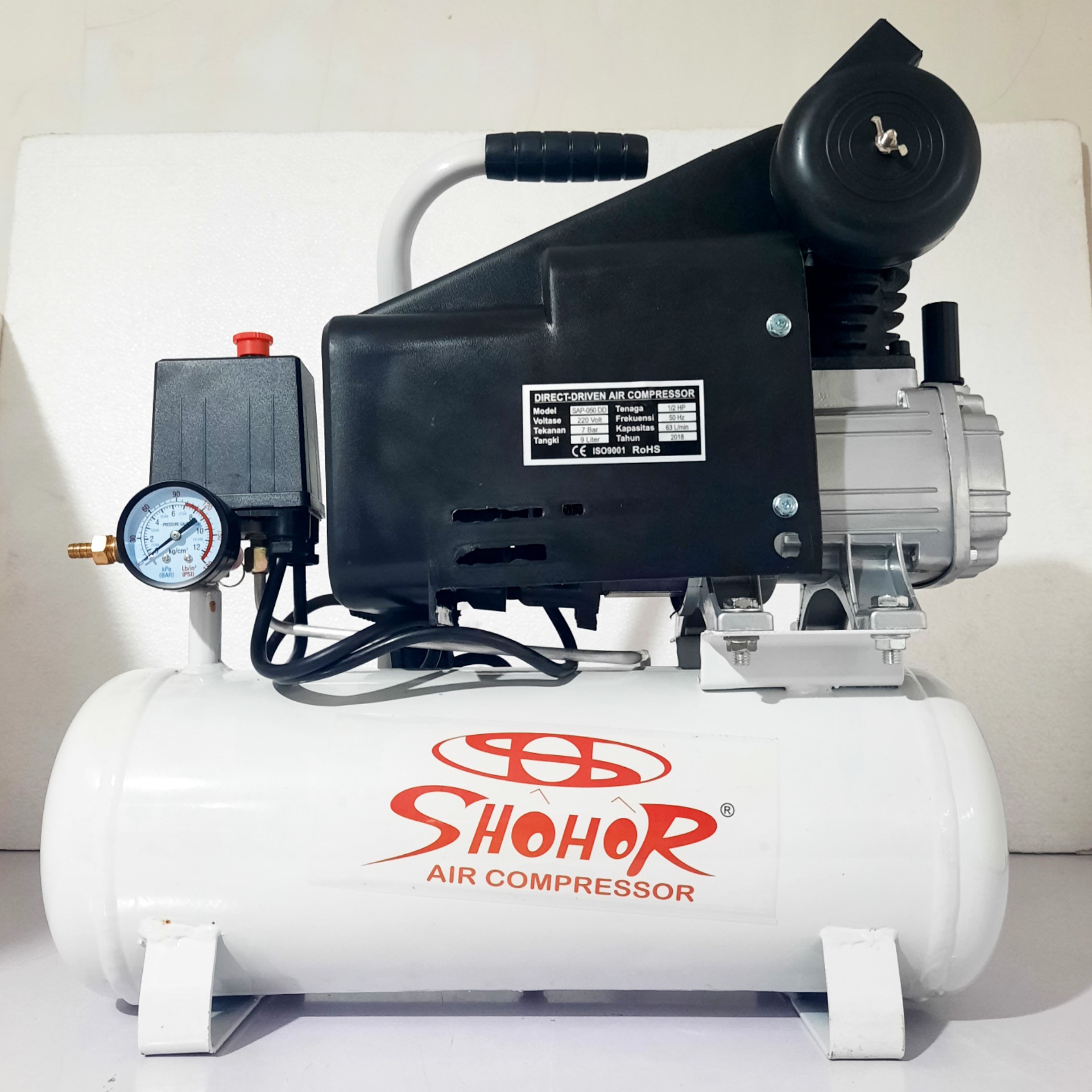 Kompresor Portabel 9L Shohor SAP-050 DD 2