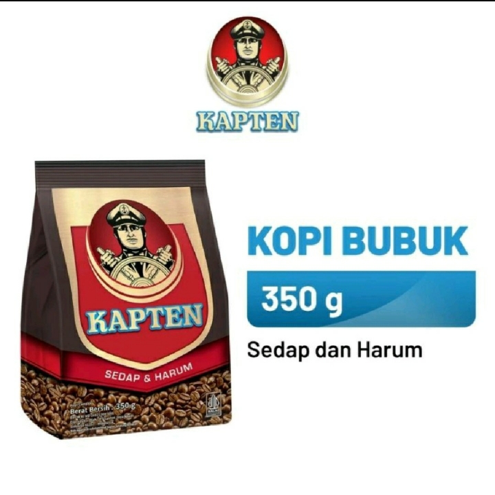 Kopi Bubuk Kapten 350 Gram