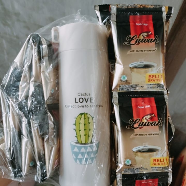 Kopi Luwak 10 Pcs Dan Termos Kaca