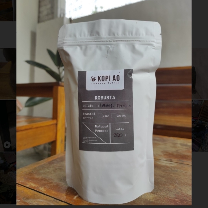 Kopi Robusta Lambar Grade AA 200gr