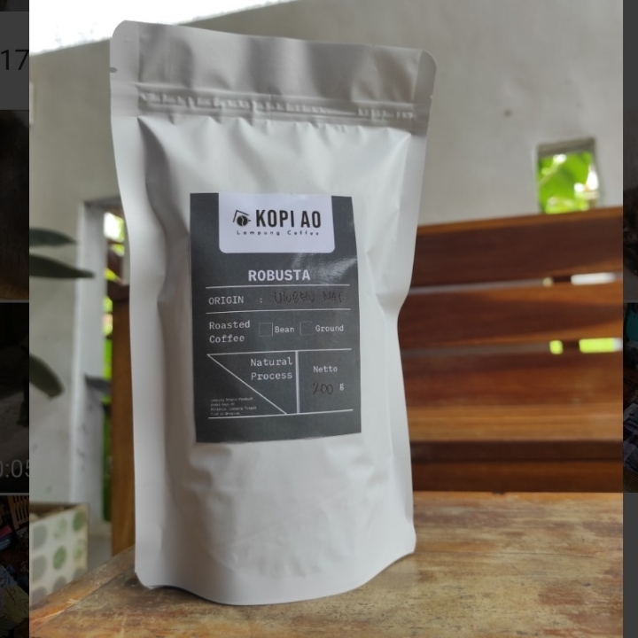 Kopi Robusta Ulubelu Natural 200gr