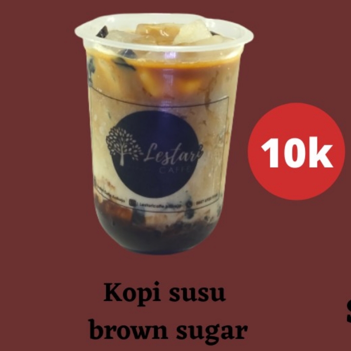Kopi Susu Brown Sugar  Boba Cincau 
