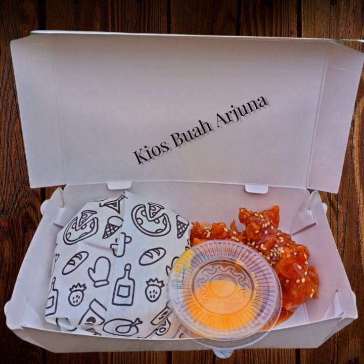 Korean Spicy Fried Chicken Free Es Teh