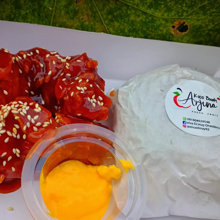 Korean Spicy Fried Chicken Free Es Teh 2