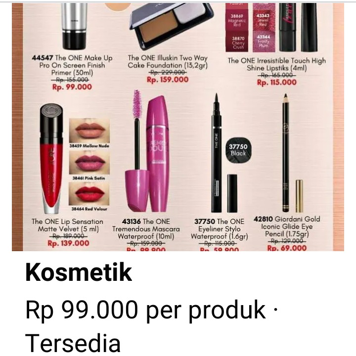 Kosmetik pesan sekarang
