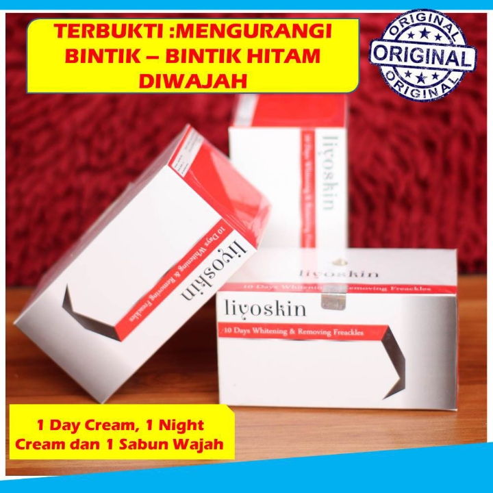 Krim Wajah Oryginal LIYOSKIN 3 in 1 Ampuh Menghilangkan Flek Hitam