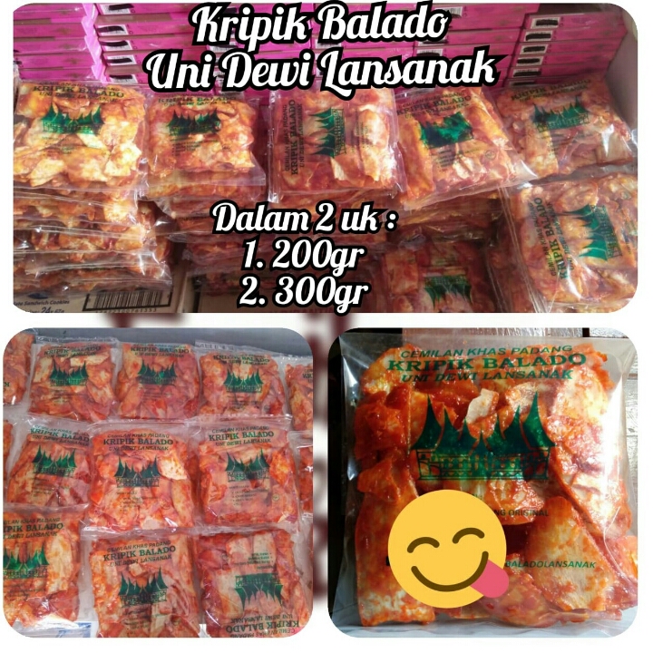 Kripik Balado Uni Dewi Lansanak