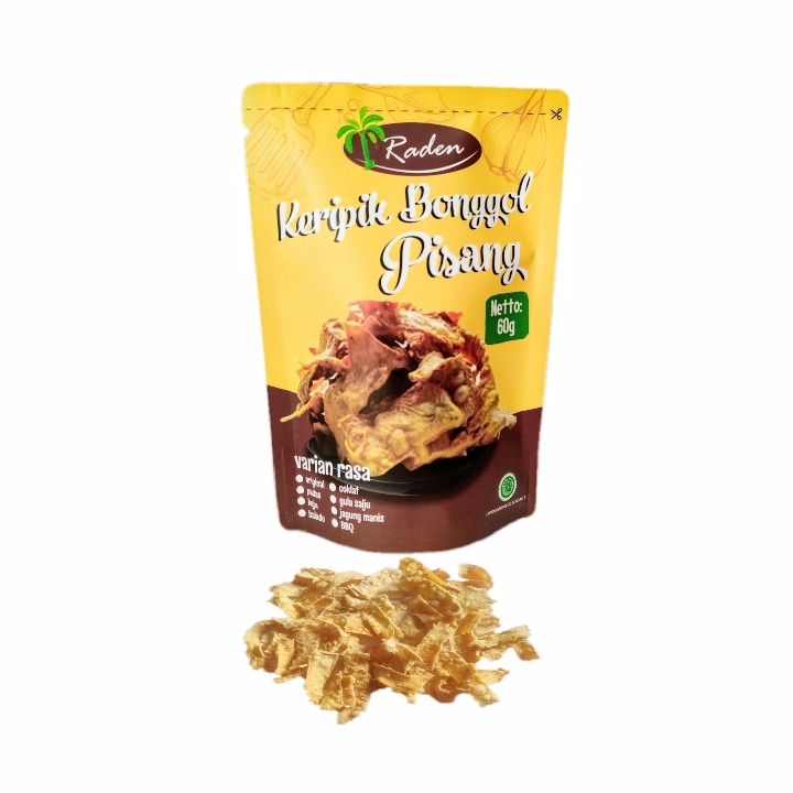 Kripik Kekinian Keripik Bonggol Pisang Raden