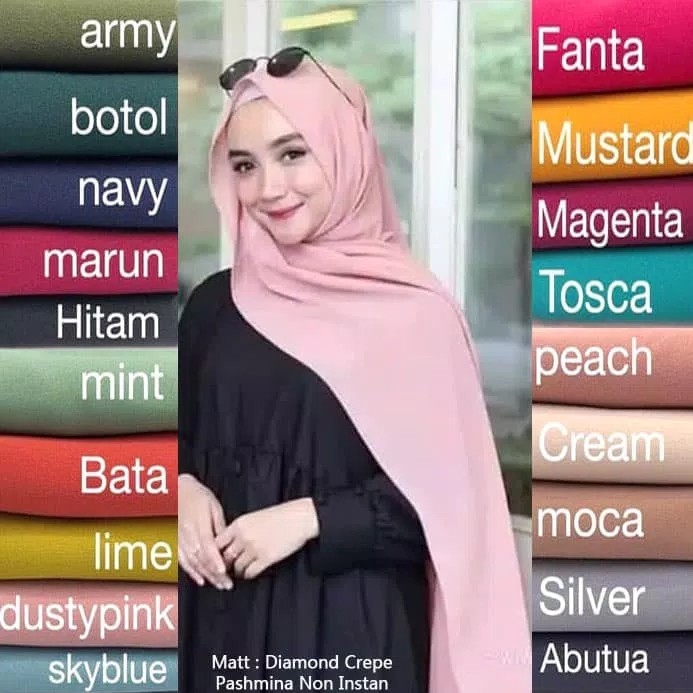 Krudung Pasmina Dhiamond Italio 2