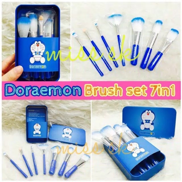 Kuas Doraemon Set 7in1 