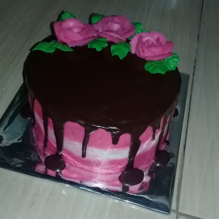 Kueh Ultah Siram Coklat