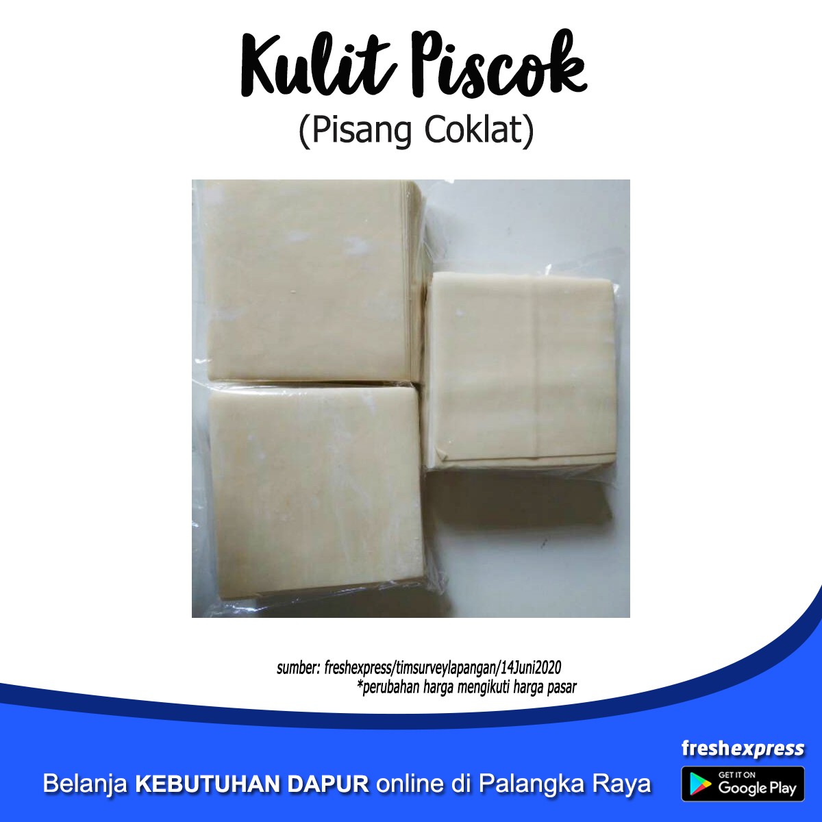 Kulit Pisang Coklat 1 Kg