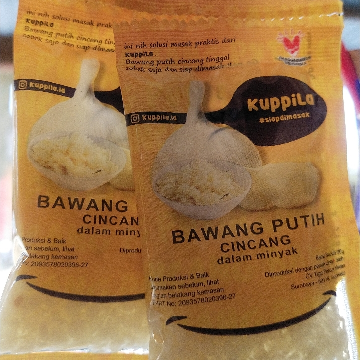 Kupilla Bawang Putih Cincang Dalam Minyak