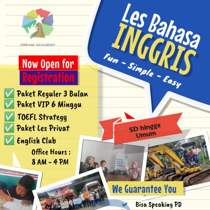 Kursus Bahasa Inggris Dream Academy 3
