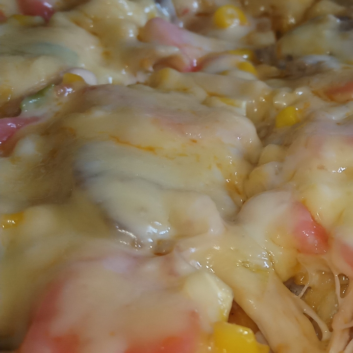 LA Pizza Daging Baso Sosis Jagung Jamur Beep Mozzarella 2