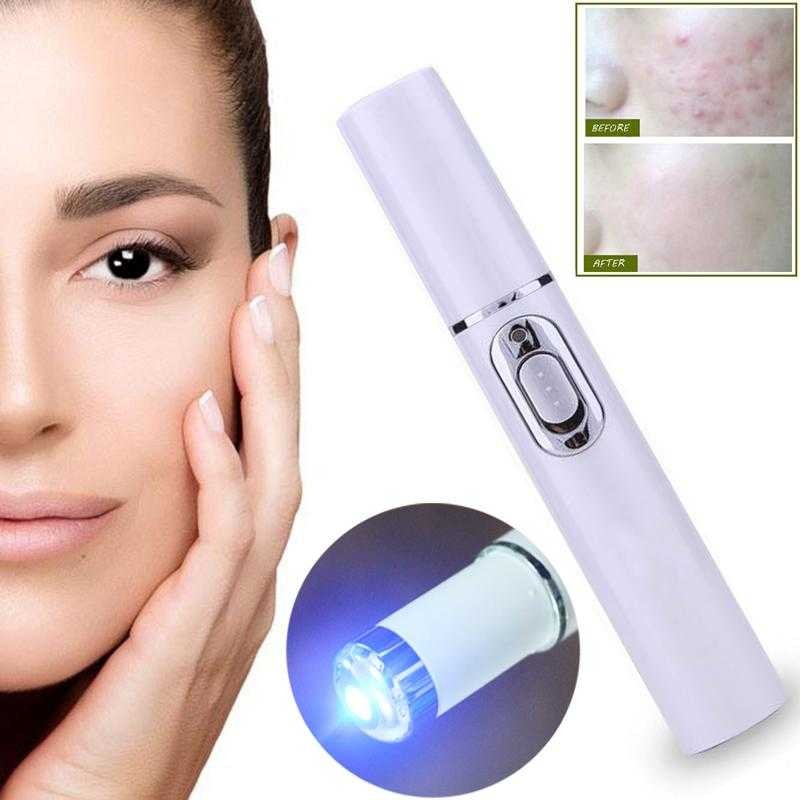 LAIKOU Pen LED Biru Laser Penghilang Jerawat Acne Treatment - KD-7910 5