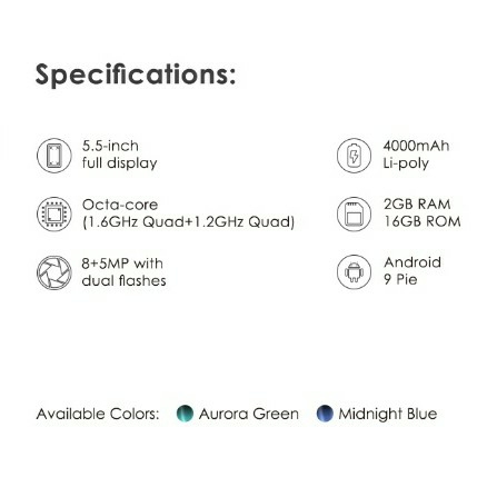 LAVA Smartphone V6 Prime  4000 Mah OCTA CORE RAM 216GB Android  4