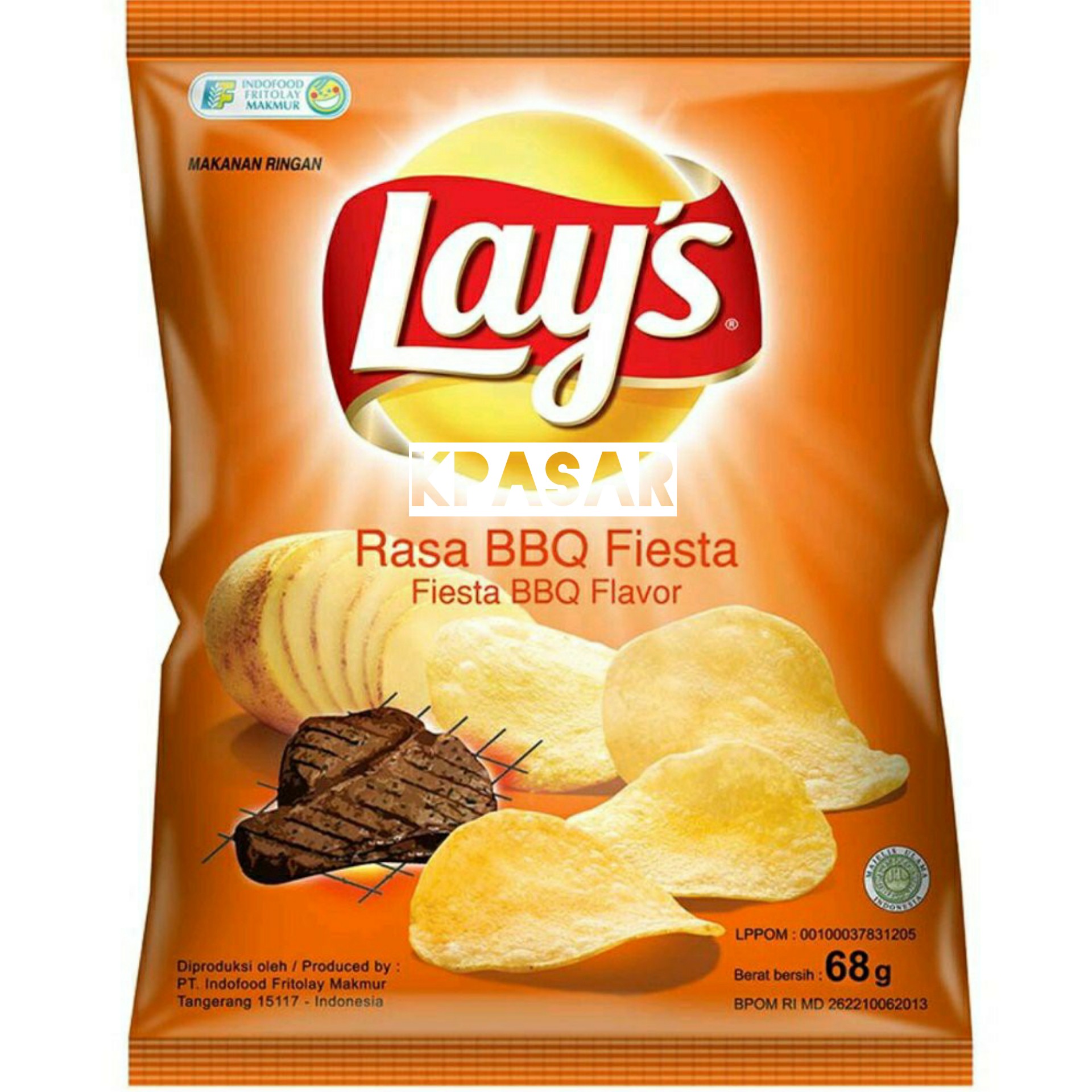 LAYS RASA BBQ KEMASAN 68 GRAM