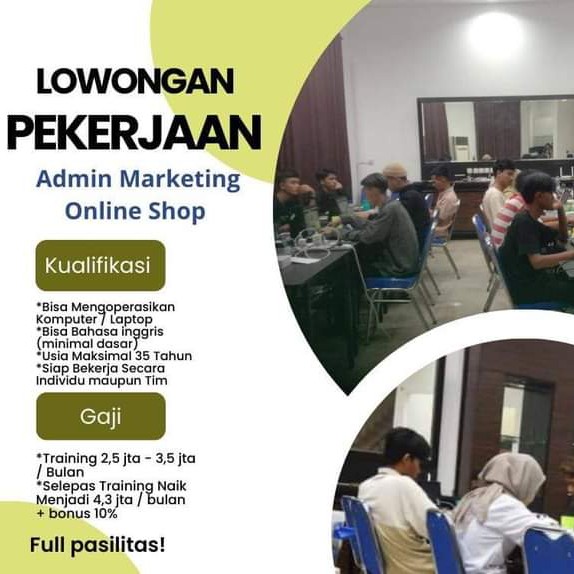 Loker admin online shop