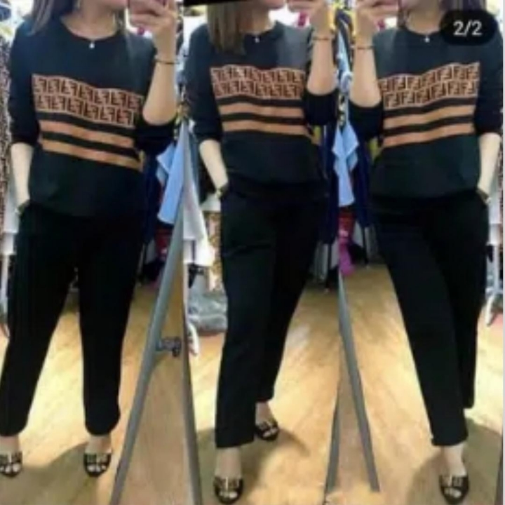 LONG FENDI BLACK SET