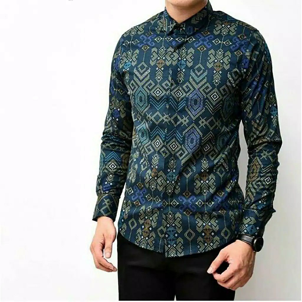 LONG TOSCA BATIK SONGKET COTTON STRETCH - 3633 2