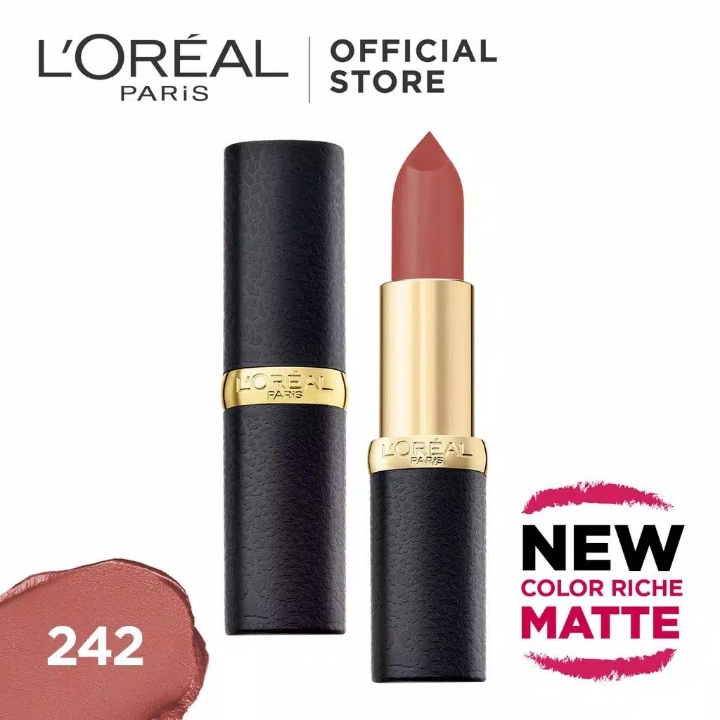 LOreal Paris Color Riche Matte Lipstick - 242 Rose Nuance 2