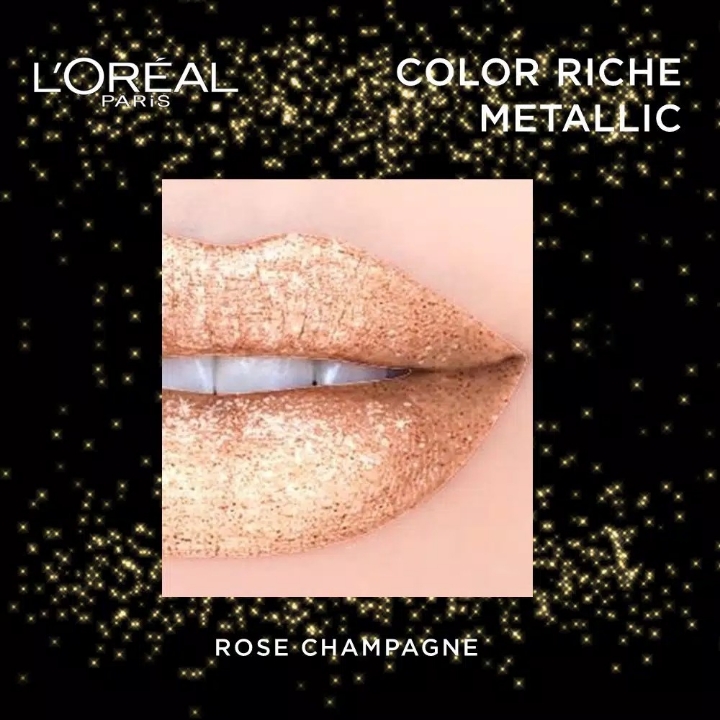 LOreal Paris Color Riche Metallic Addiction Lipstick - 631 Rose Champ 3