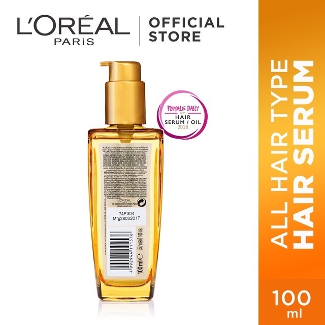 LOreal Paris Elvive Extraordinary Oil Hair Serum - 100ml 2