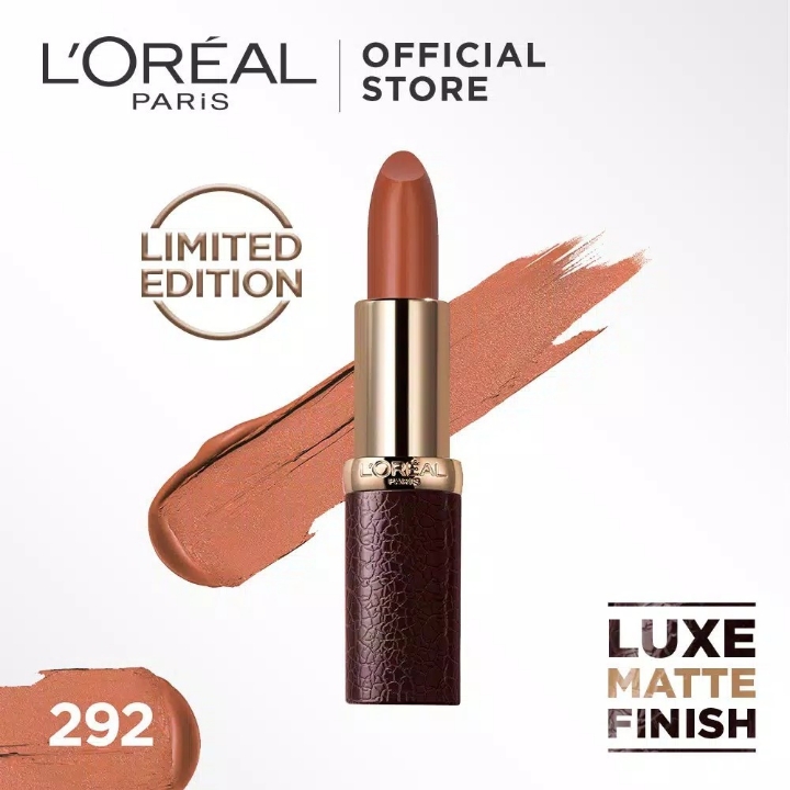 LOreal Paris Luxe Leather Lipstick Shellies Plan